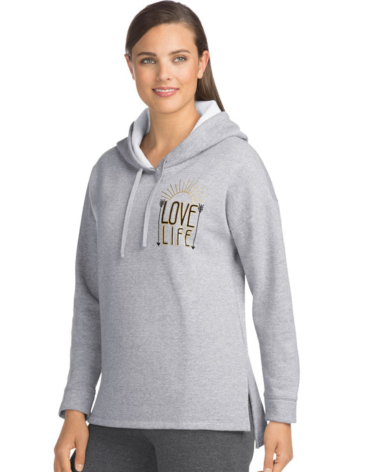 Hanes Womens Graphic Pullover Hoodie
