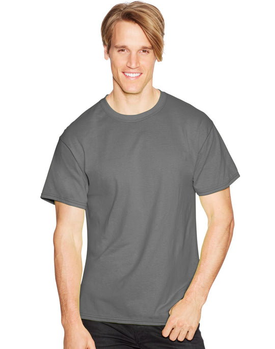 Hanes Mens ComfortBlend EcoSmart 4-Pack Crewneck T-Shirts