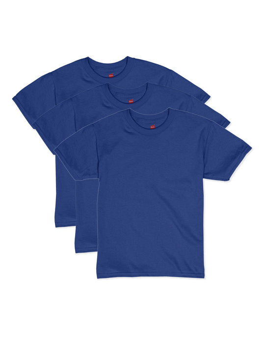 Hanes Boys EcoSmart Short Sleeve Tee Value 3-Pack