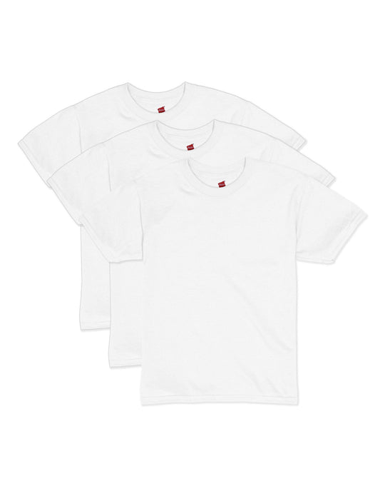 Hanes Boys EcoSmart Short Sleeve Tee Value 3-Pack