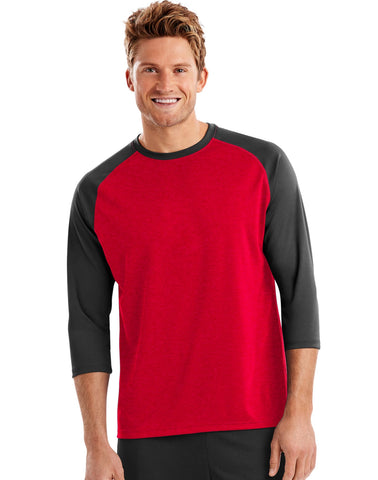 Hanes Mens Sport Performance Baseball Tee