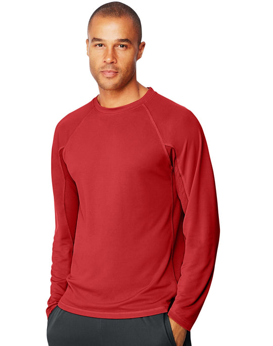 Hanes Mens Sport X-Temp Performance Long-Sleeve Training T-Shirt