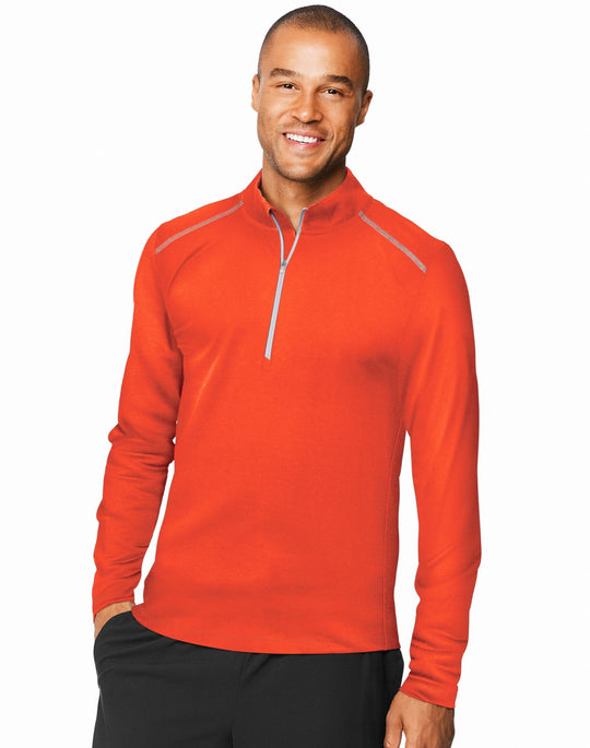 Hanes Mens Sport X-Temp Performance Quarter-Zip Sweatshirt