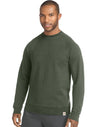 Hanes Mens 1901 Heritage Fleece V-notch Crewneck Sweatshirt