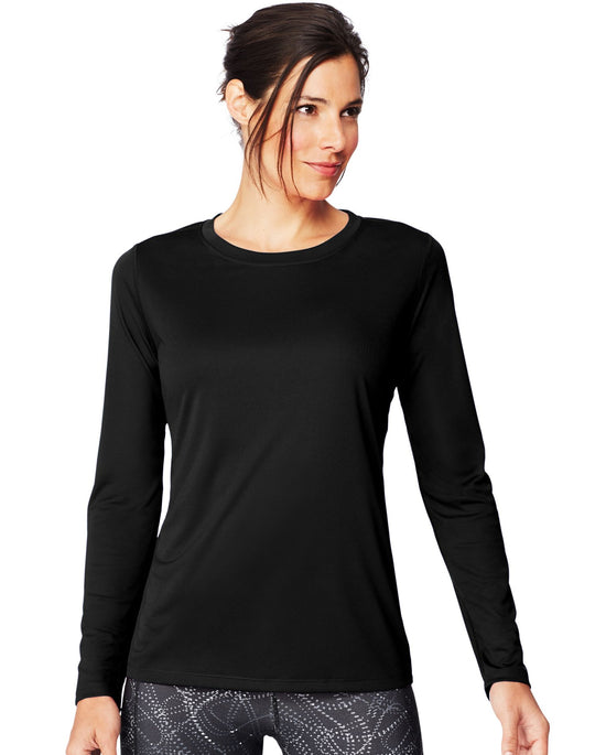 Hanes Womens Sport Cool DRI Performance Long-Sleeve T-Shirt