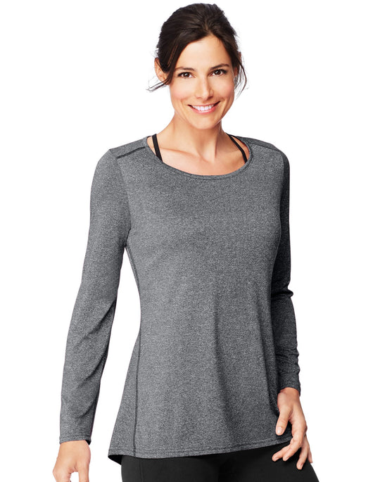 Hanes Womens Sport Performance Long-Sleeve Tunic