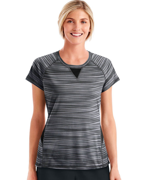 Hanes Womens Sport Performance Tee with Mesh Insets