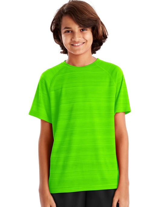 Hanes Boys Sport Heathered Tech Tee