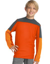 Hanes Boys Sport Long Sleeve Pieced Tech Tee
