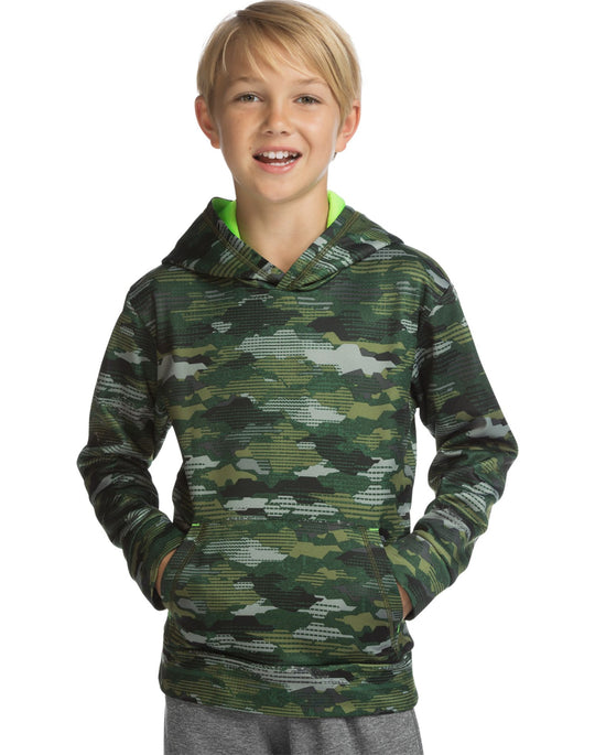 Hanes Boys Sport Tech Fleece Pullover Raglan Hoodie