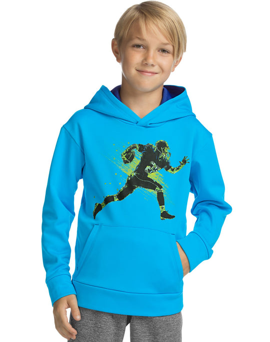Hanes Boys Sport Tech Fleece Pullover Raglan Hoodie