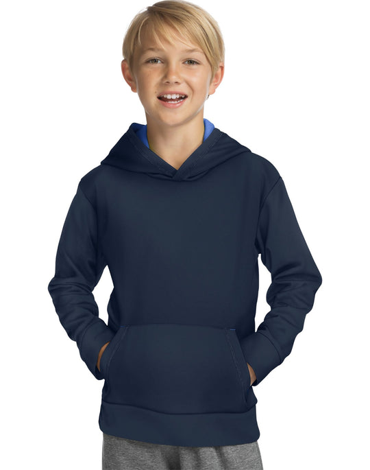 Hanes Boys Sport Tech Fleece Pullover Raglan Hoodie