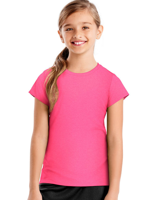 Hanes Girls Sport Heathered Tech Performance Tee