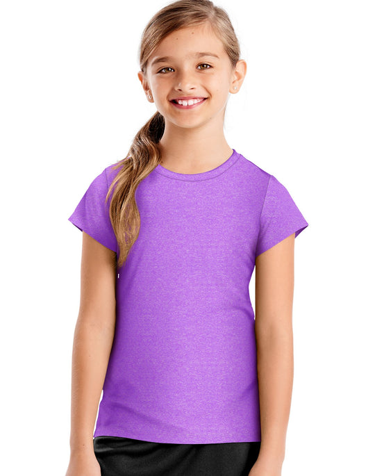 Hanes Girls Sport Heathered Tech Performance Tee