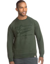 Hanes Mens 1901 Heritage Graphic Fleece V-notch Crewneck Sweatshirt