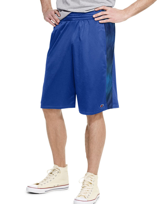 Champion Men`s Authentic Print Crossover Basketball Shorts With Pockets