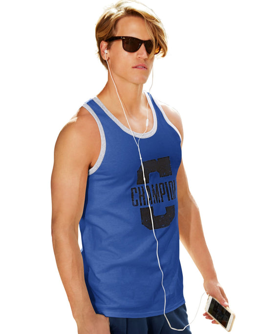 Champion Men`s Cotton Jersey Tank