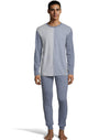 Hanes Mens Jersey Knit Jogger and Split Front Top