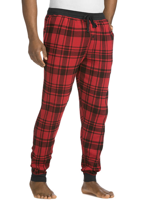 Hanes Mens Thermal Waffle Knit Jogger Pants