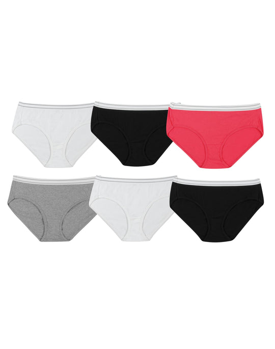 Hanes Womens Cotton Hipsters with Cool Comfort - 6-Pack