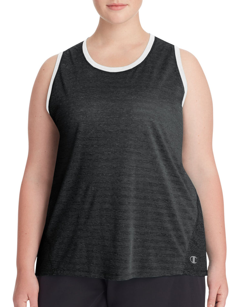 Champion Womens Plus Double Dry Heather Tank