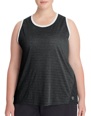 Champion Womens Plus Double Dry Heather Tank