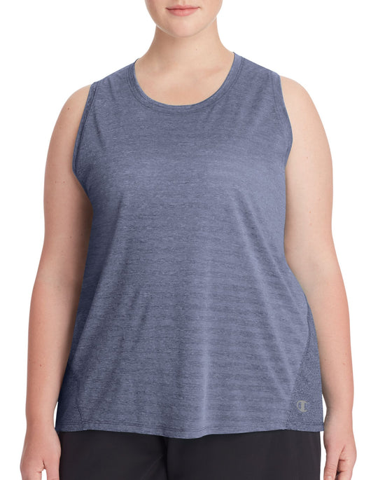 Champion Womens Plus Double Dry Heather Tank