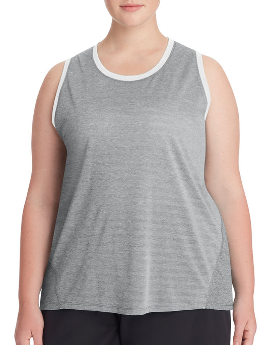 Champion Womens Plus Double Dry Heather Tank