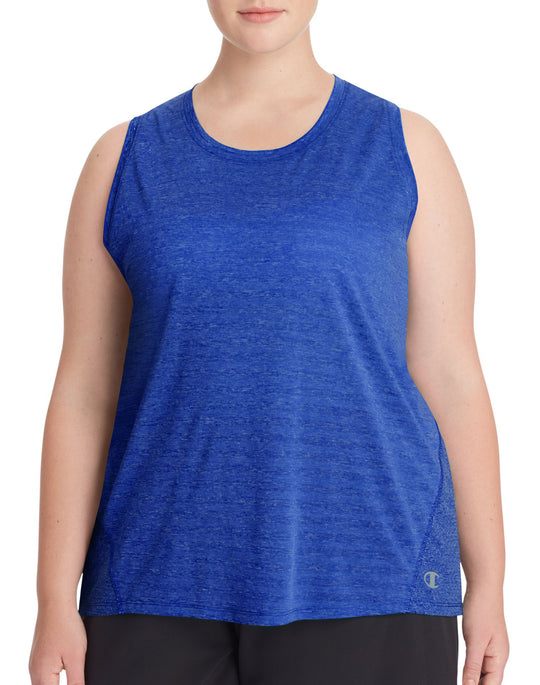 Champion Womens Plus Double Dry Heather Tank