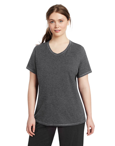 Champion Women`s Vapor Plus Jersey V-Neck Tee