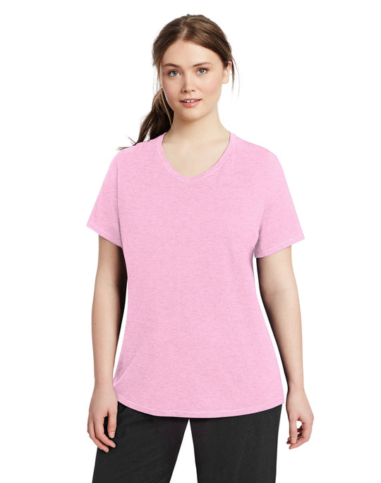Champion Women`s Vapor Plus Jersey V-Neck Tee