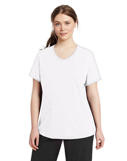 Champion Women`s Vapor Plus Jersey V-Neck Tee