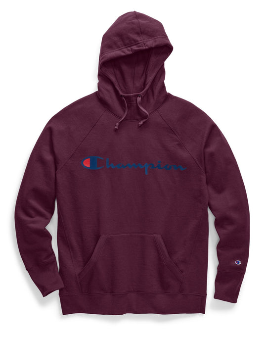 Champion Womens Plus Powerblend Fleece Pullover Hoodie