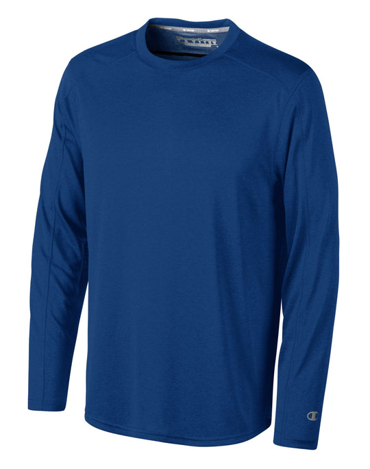 Champion Vapor Men`s Heathered Long Sleeve Tee