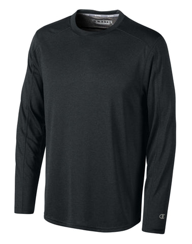 Champion Vapor Men`s Heathered Long Sleeve Tee