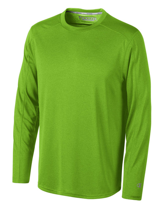 Champion Vapor Men`s Heathered Long Sleeve Tee