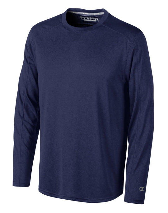 Champion Vapor Men`s Heathered Long Sleeve Tee