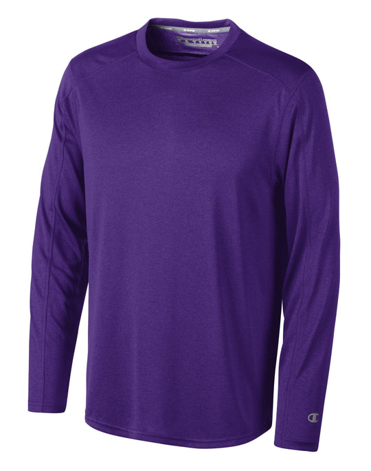 Champion Vapor Men`s Heathered Long Sleeve Tee