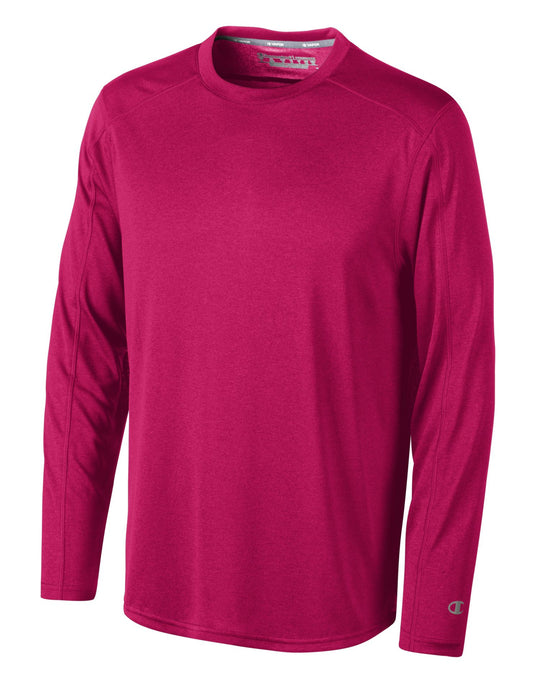 Champion Vapor Men`s Heathered Long Sleeve Tee