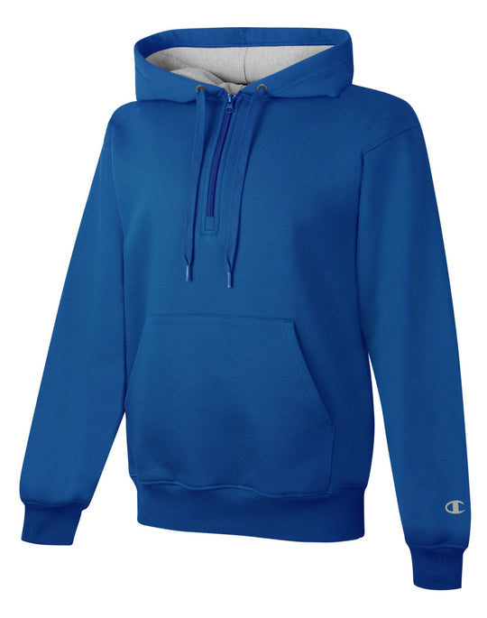 Champion Cotton Max Adult 1/4 Zip Hood