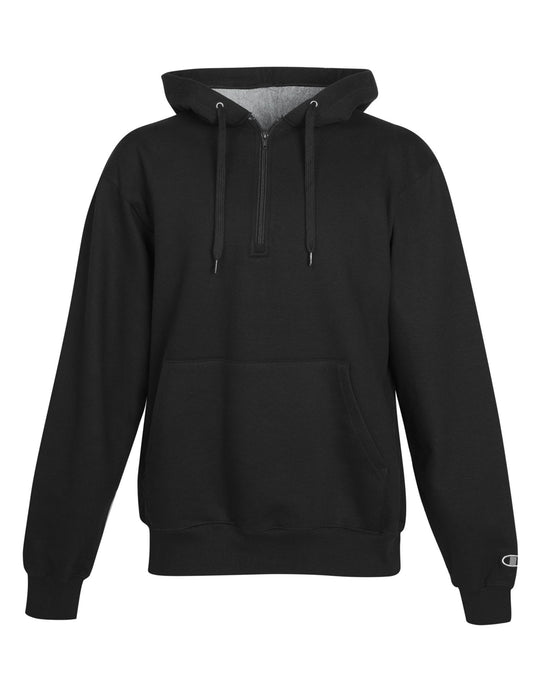 Champion Cotton Max Adult 1/4 Zip Hood