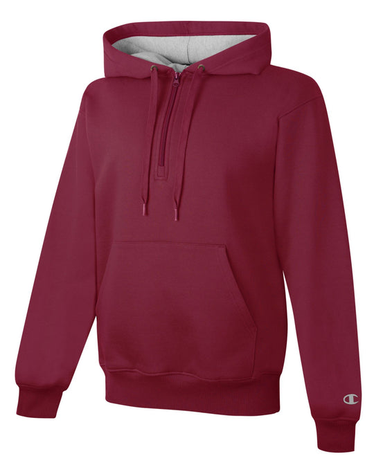 Champion Cotton Max Adult 1/4 Zip Hood