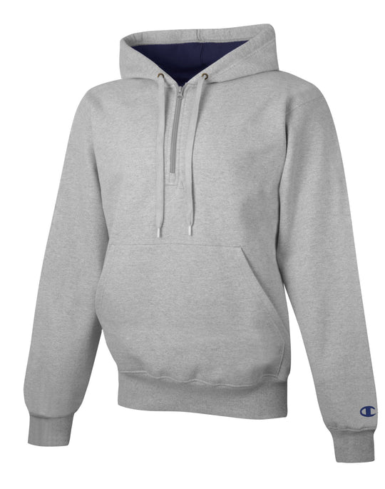 Champion Cotton Max Adult 1/4 Zip Hood