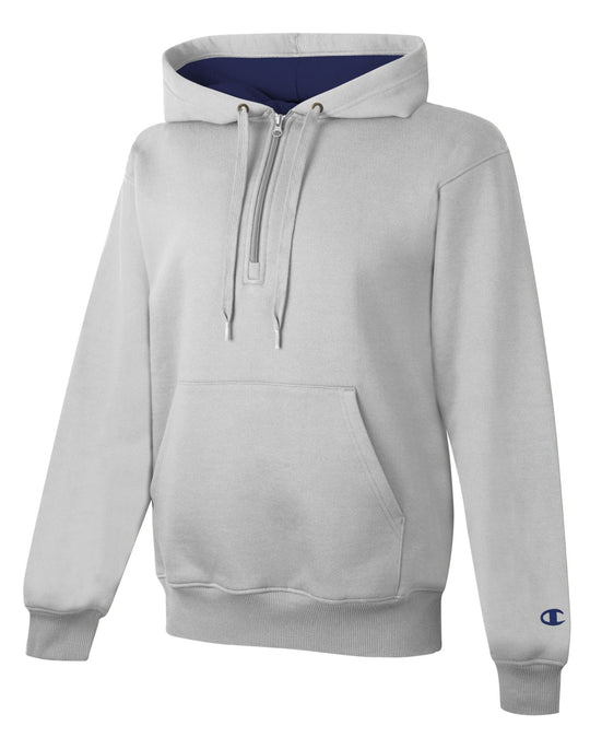 Champion Cotton Max Adult 1/4 Zip Hood