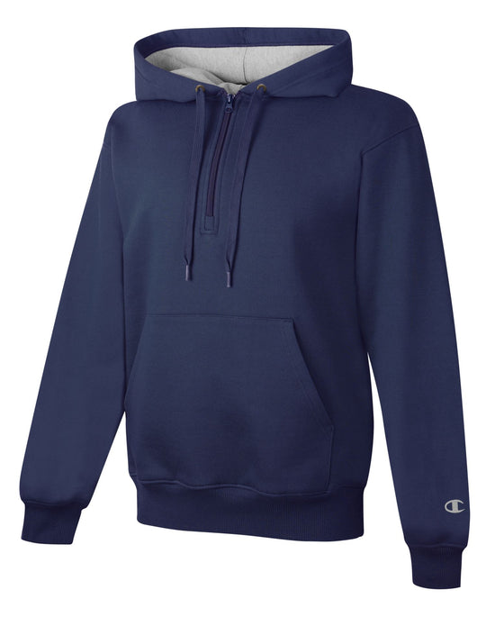 Champion Cotton Max Adult 1/4 Zip Hood