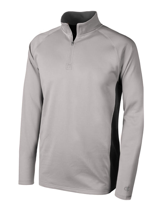 Champion Double Dry Adult Colorblock 1/4 Zip Jacket