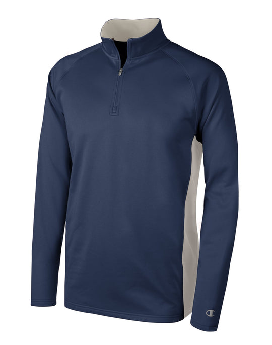 Champion Double Dry Adult Colorblock 1/4 Zip Jacket