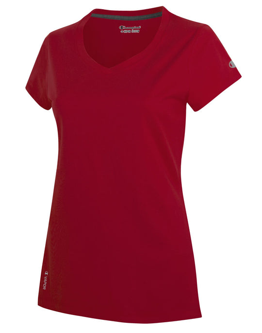 Champion Vapor® Women`s V-Neck Cotton Tee