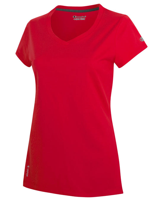 Champion Vapor® Women`s V-Neck Cotton Tee
