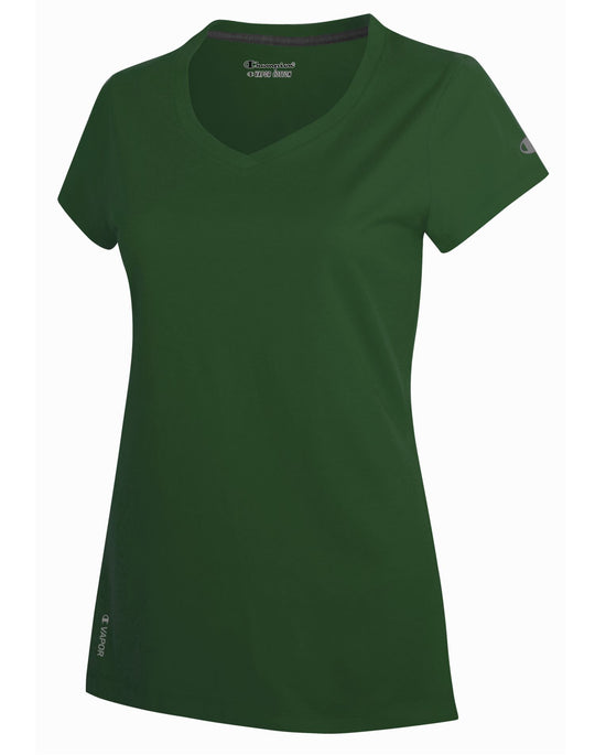 Champion Vapor® Women`s V-Neck Cotton Tee